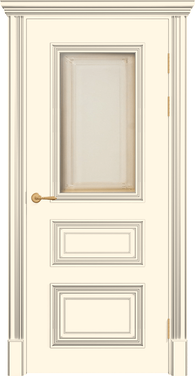 Купить межкомнатную дверь ПОЛО 3FХ/G1 с одним стеклом цвета ral 9001 в Москве