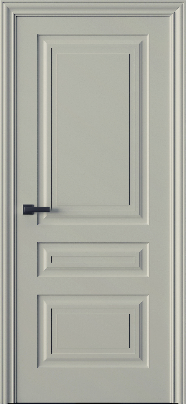 Глухая межкомнатная дверь Трио 03 цвета ral 1013