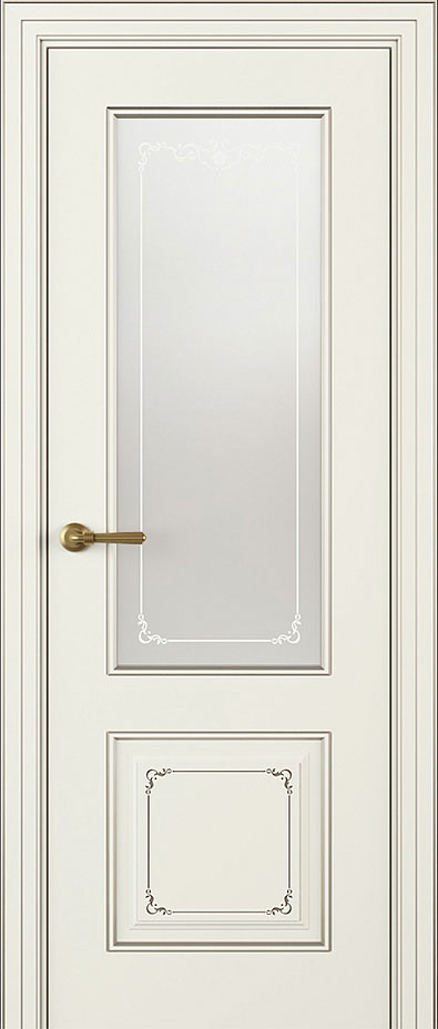 Купить межкомнатную дверь ЛЧ 13-С со стеклом  цвета ral 9010 в Москве