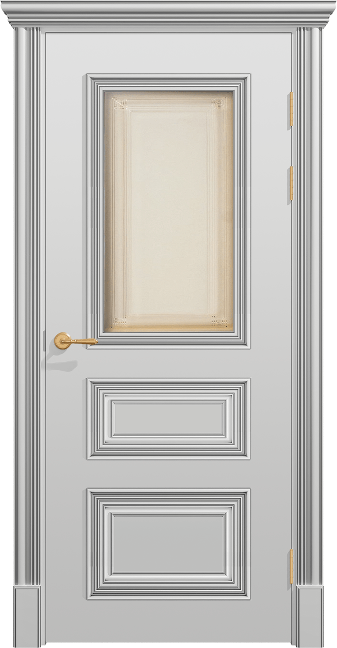 Купить межкомнатную дверь ПОЛО 3FХ/G1 с одним стеклом цвета ral 7035 в Москве