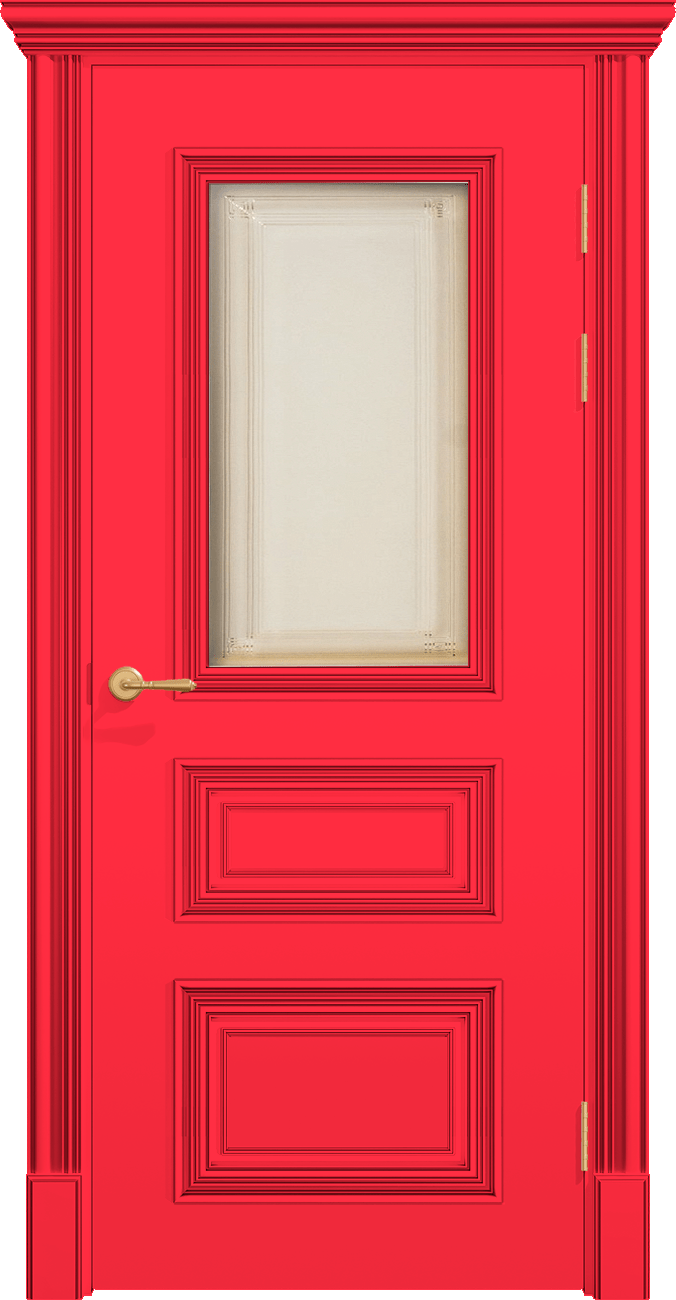 Купить межкомнатную дверь ПОЛО 3FХ/G1 с одним стеклом цвета ral 3017 в Москве