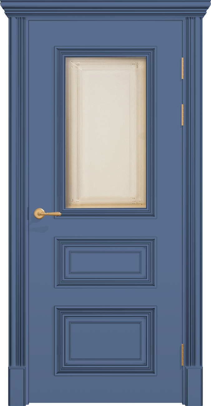 Купить межкомнатную дверь ПОЛО 3FХ/G1 с одним стеклом цвета ral 5014 в Москве