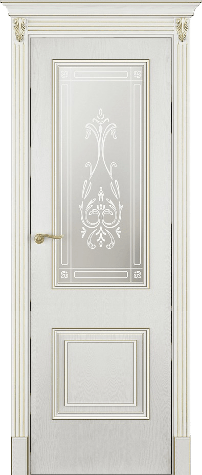 Купить межкомнатную дверь ЛШ41-Б  цвета белый в Москве