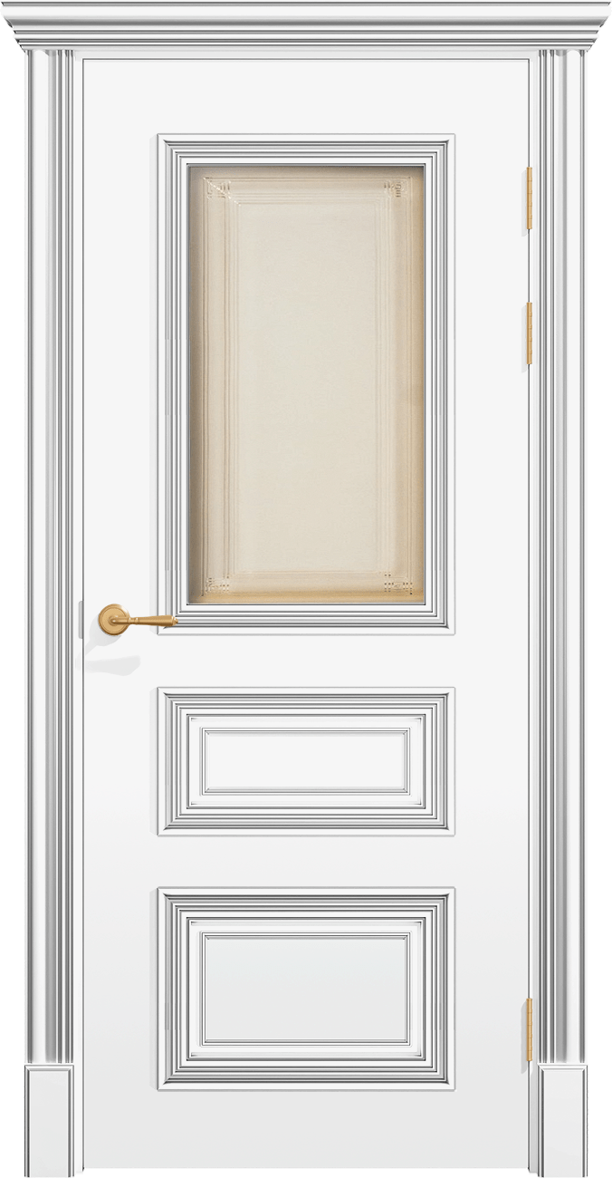Купить межкомнатную дверь ПОЛО 3FХ/G1 с одним стеклом цвета ral 9016 в Москве