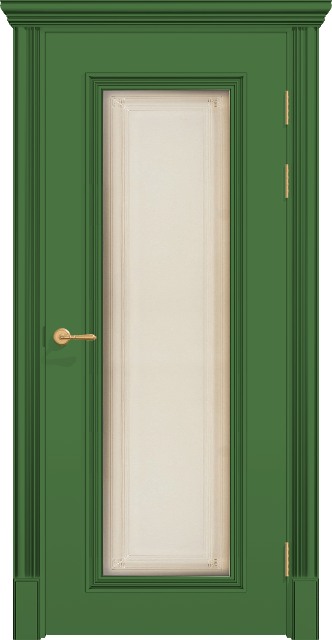 Купить межкомнатную дверь ПОЛО 1F/G  цвета ral 6011 в Нижнем Новгороде