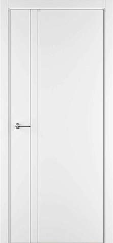 Глухая межкомнатная дверь Модель LX406 цвета белый