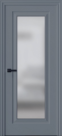 Межкомнатная дверь Трио 01S  цвета ral 7046