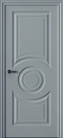 Глухая межкомнатная дверь Трио 04  цвета ral 9018