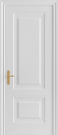 Глухая межкомнатная дверь RM012  цвета белый