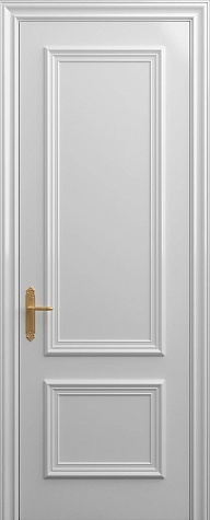 Глухая межкомнатная дверь RM021  цвета белый