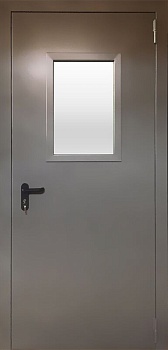 Дверь противопожарная одностворчатая остекленная ДМП-1 2 типа EIS30/60