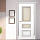 Межкомнатная дверь ПОЛО 3FХ/G2 с двумя стёклами цвета ral 5014 0