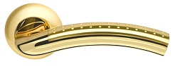 Ручка раздельная Libra LD26-1SG/GP-4 матовое золото/золото