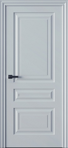 Глухая межкомнатная дверь Трио 03 цвета ral 9016