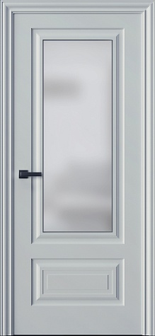 Межкомнатная дверь Трио 02S  цвета ral 9010