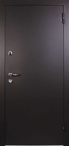 Входная дверь Силуэт 3К №2 черного цвета снаружи и ясень белый внутри