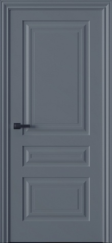 Глухая межкомнатная дверь Трио 03 цвета ral 7046
