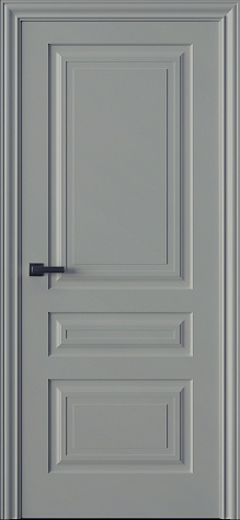 Глухая межкомнатная дверь Трио 03 цвета ral 7044