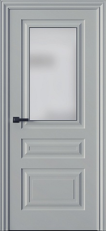 Межкомнатная дверь Трио 03S  цвета ral 9002