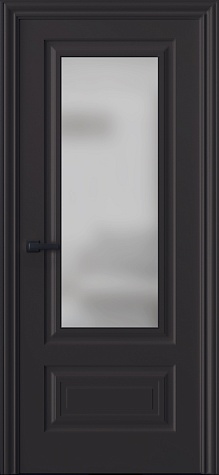 Межкомнатная дверь Трио 02S  цвета ral 8019