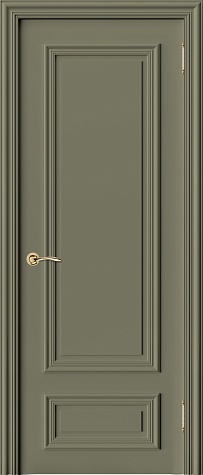 Глухая межкомнатная дверь Сканди 2F цвета ral 7034