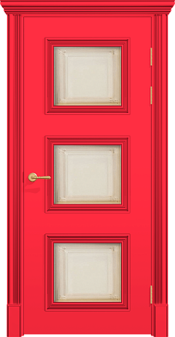 Межкомнатная дверь ПО ПОЛО 3F/G3  цвета ral 3017
