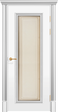 Межкомнатная дверь ПОЛО 1F/G  цвета ral 9016