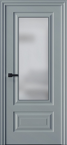 Межкомнатная дверь Трио 02S  цвета ral 9018