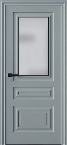 Межкомнатная дверь Трио 03S  цвета ral 9018