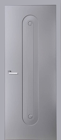 Глухая межкомнатная дверь Модель S-Line 8 цвета белый