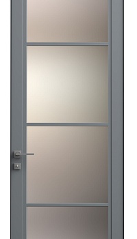 Межкомнатная дверь Модель RF12   цвета ral 7035