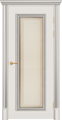 Межкомнатная дверь ПОЛО 1F/G  цвета ral 9002