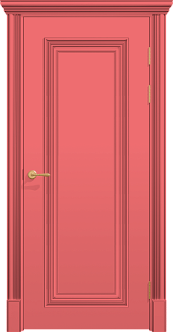 Глухая межкомнатная дверь ПОЛО 1F цвета ral 3014