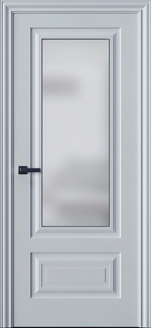 Межкомнатная дверь Трио 02S  цвета ral 9016