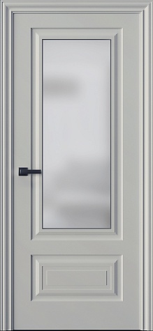 Межкомнатная дверь Трио 02S  цвета ral 9001