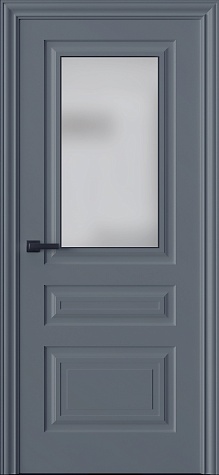 Межкомнатная дверь Трио 03S  цвета ral 7046
