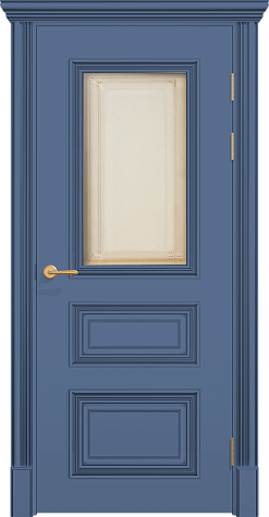 Межкомнатная дверь ПОЛО 3FХ/G1 с одним стеклом цвета ral 5014