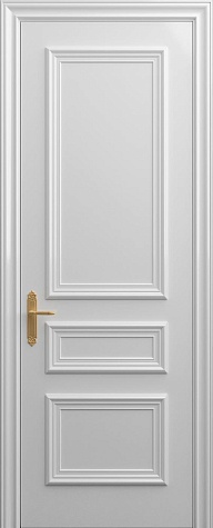 Глухая межкомнатная дверь RM022  цвета белый