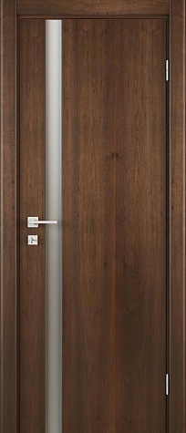 Межкомнатная дверь К11 со стеклом  цвета американский орех