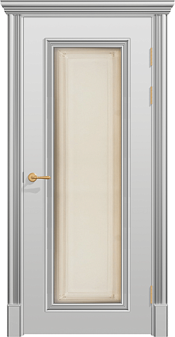 Межкомнатная дверь ПОЛО 1F/G  цвета ral 7035