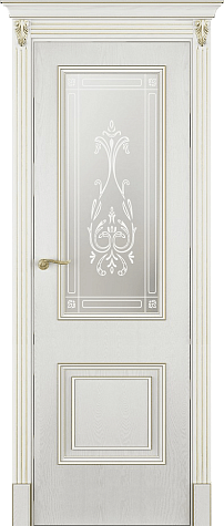 Межкомнатная дверь ЛШ41-Б  цвета белый