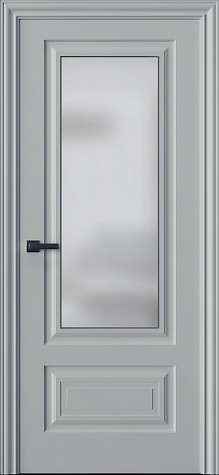 Межкомнатная дверь Трио 02S  цвета ral 9002