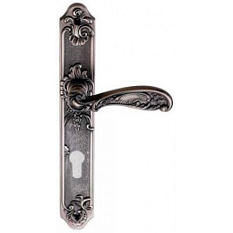 Дверная ручка Genesis Flor Bl. Silver (CL)