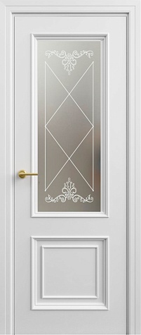 Межкомнатная дверь Л41-В  цвета белый