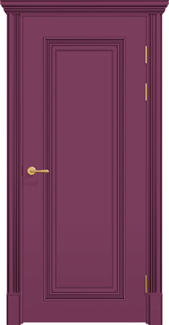 Глухая межкомнатная дверь ПОЛО 1F цвета ral 4001